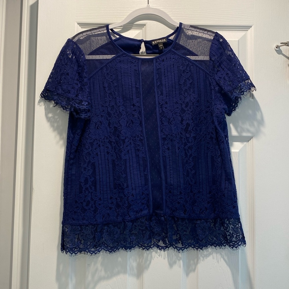 Express Navy blue blouse